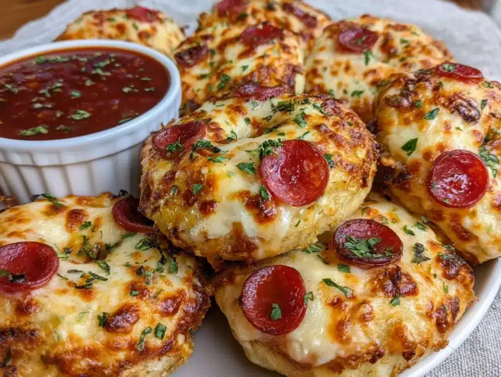 mini pizza bagels - featured image