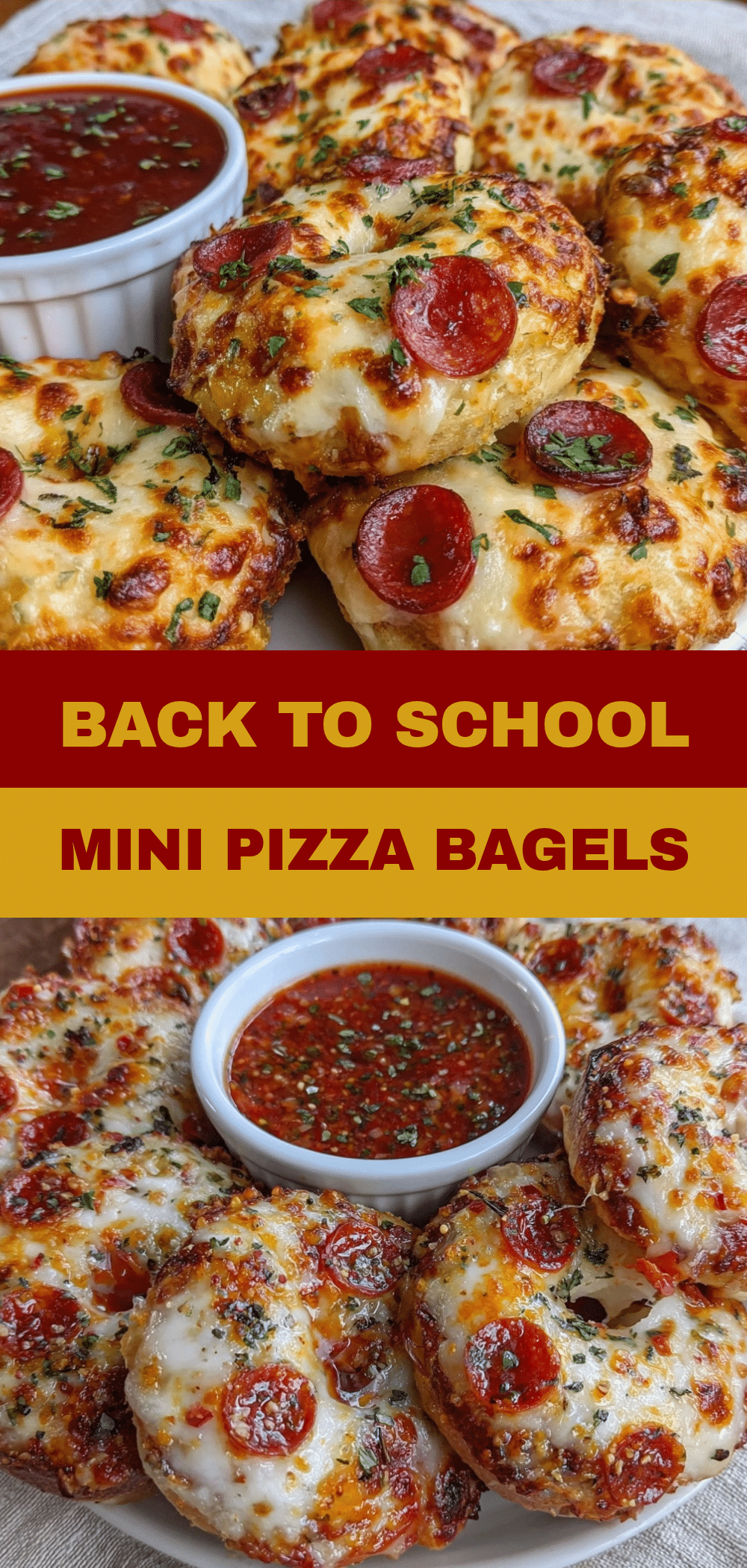 Back to School Mini Pizza Bagels: The Ultimate Party Snack 5 mini pizza bagels recipe