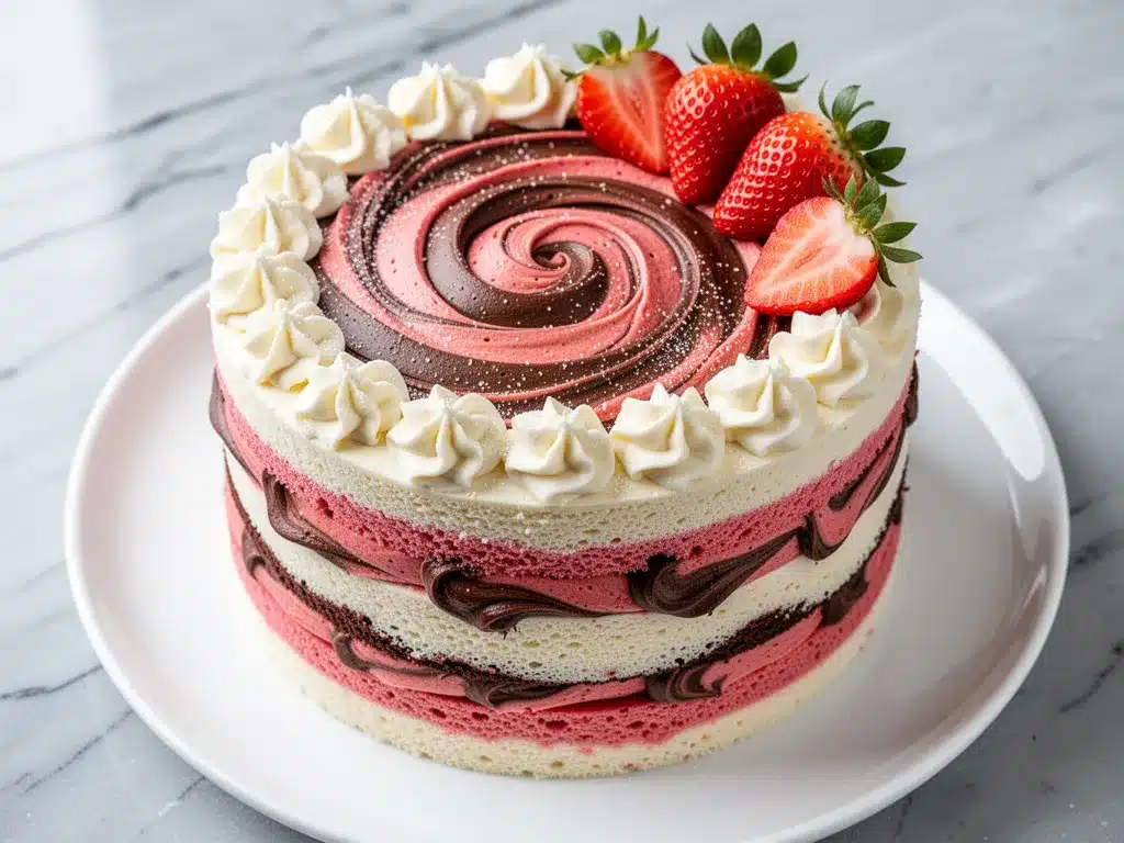 Neapolitan Layer Cake: Best Birthday Recipe 4 Neapolitan layer cake preparation steps