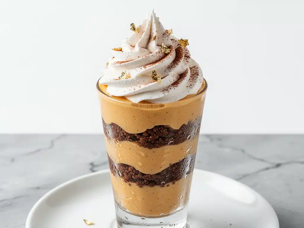 no-bake fall pumpkin cheesecake parfaits - featured image