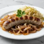 Oktoberfest Beer Braised Bratwurst - featured image