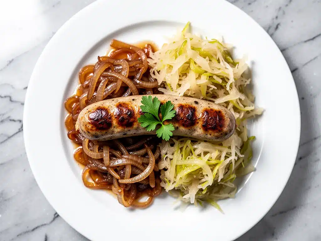 Oktoberfest Beer Braised Bratwurst: Easy Caramelized Onions 4 Oktoberfest Beer Braised Bratwurst preparation steps