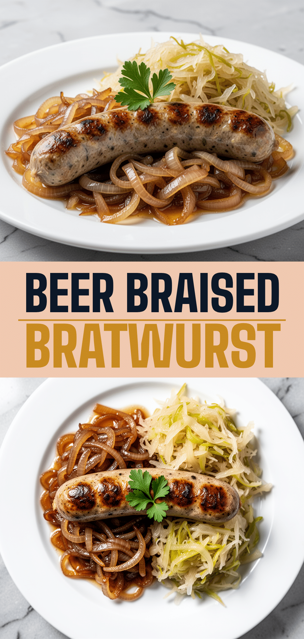 Oktoberfest Beer Braised Bratwurst: Easy Caramelized Onions 5 Oktoberfest Beer Braised Bratwurst recipe