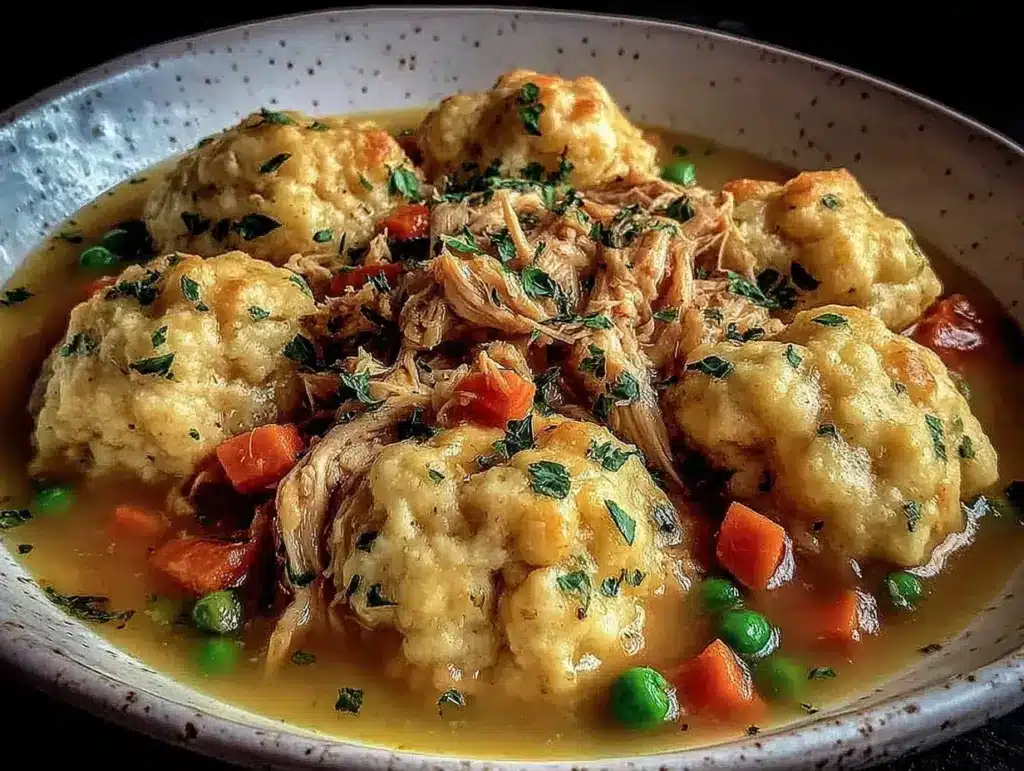 old-fashioned chicken and dumplings - featured image