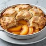 old-fashioned peach cobbler - featured image