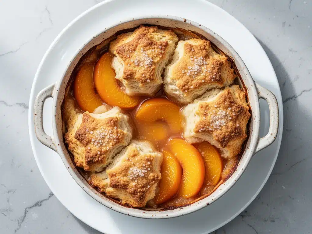 Old-Fashioned Peach Cobbler: Best Easy Recipe 4 old-fashioned peach cobbler preparation steps