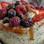 overnight vanilla cinnamon chia pudding - featured image