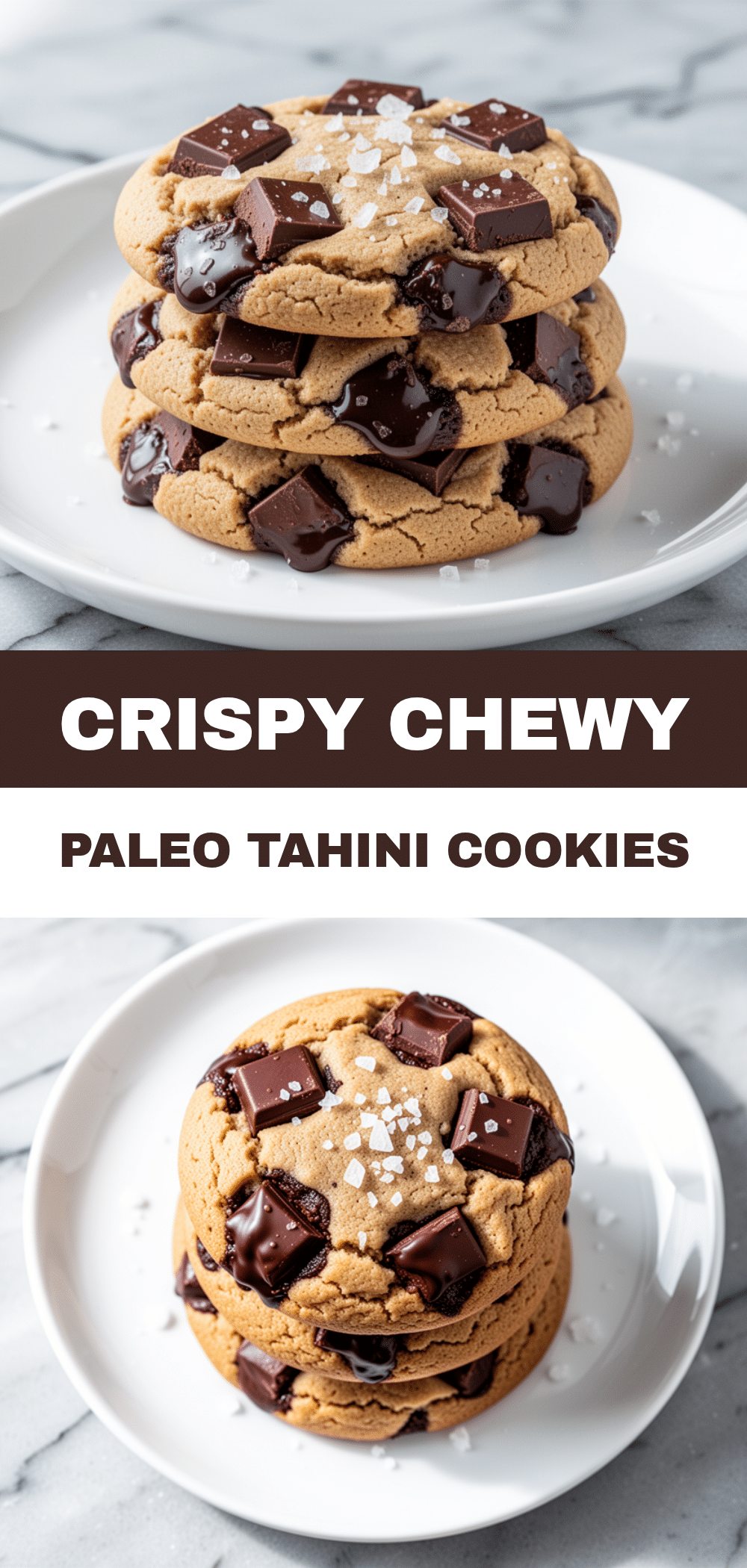 Paleo Chocolate Chunk Tahini Cookies: 6-Ingredient Easy Paleo Treat 5 Paleo Chocolate Chunk Tahini Cookies recipe