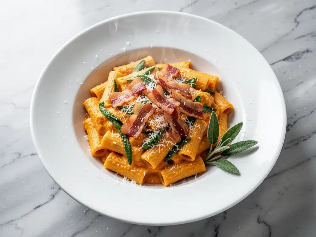 Cozy Fall Pumpkin Sage Pasta: 15-Min Easy Weeknight Dinner 4 pumpkin sage pasta preparation steps