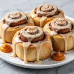 pumpkin spice cinnamon rolls - featured image