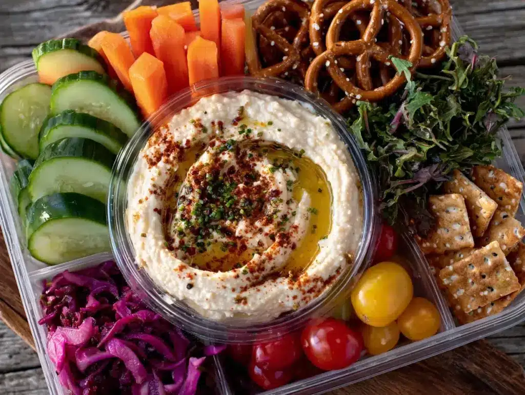rainbow veggie snack box - featured image