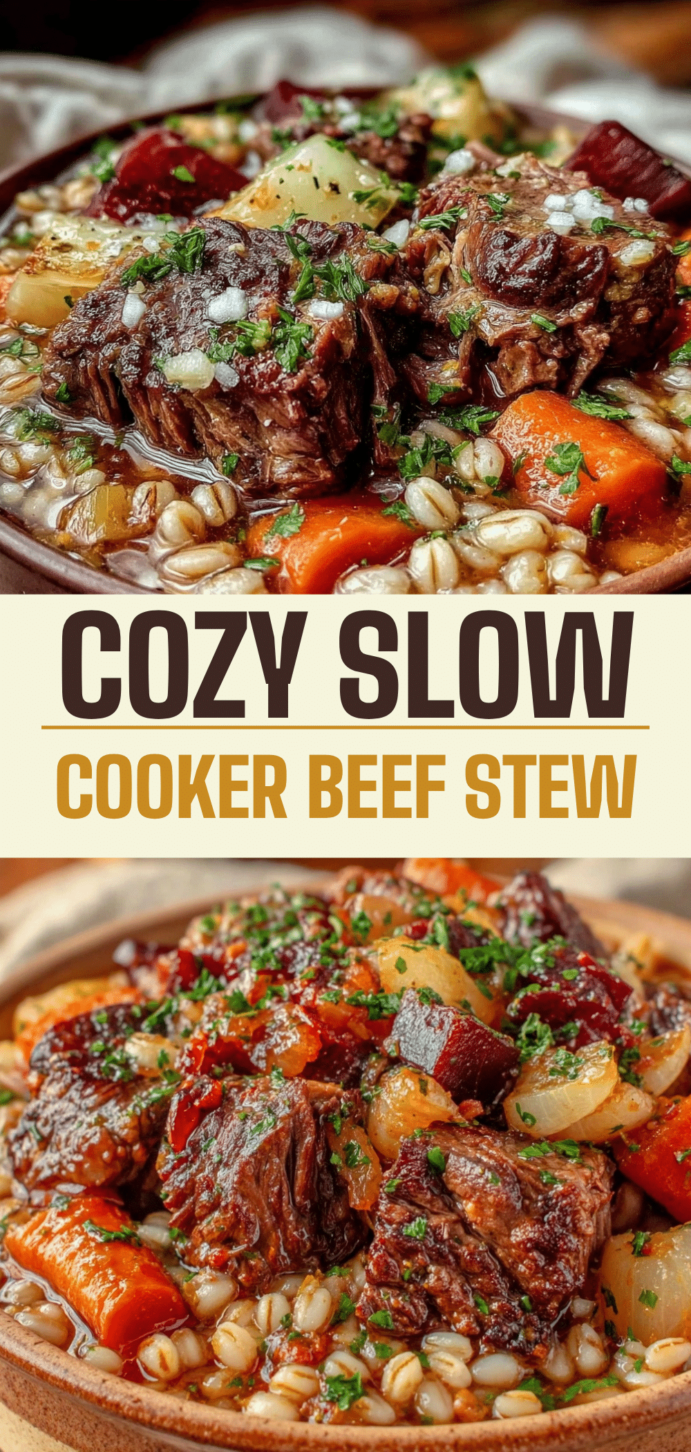 Slow Cooker Beef and Barley Stew: 5-Ingredient Cozy Dinner 5 slow cooker beef and barley stew recipe