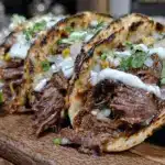 slow cooker beef barbacoa tacos - featured image