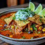 slow cooker chicken tortilla soup - featured image