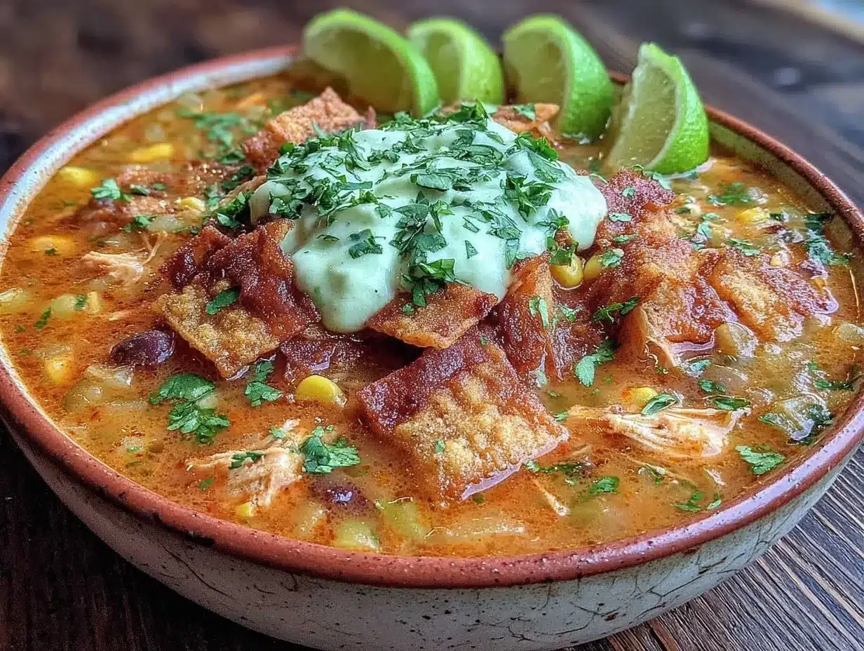 Slow Cooker Chicken Tortilla Soup: 5-Ingredient Crowd Pleaser 4 slow cooker chicken tortilla soup preparation steps