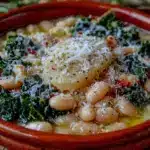 slow cooker white bean kale soup - featured image