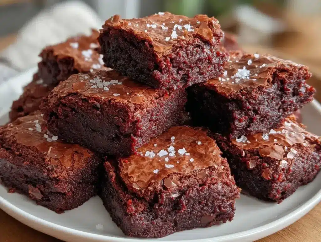 small batch fudgy brownies - featured image