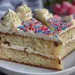 small batch vanilla bean birthday cake - featured image