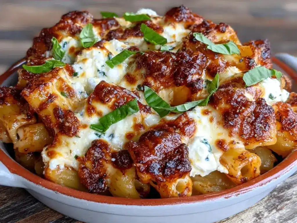 smoked gluten-free baked ziti - featured image