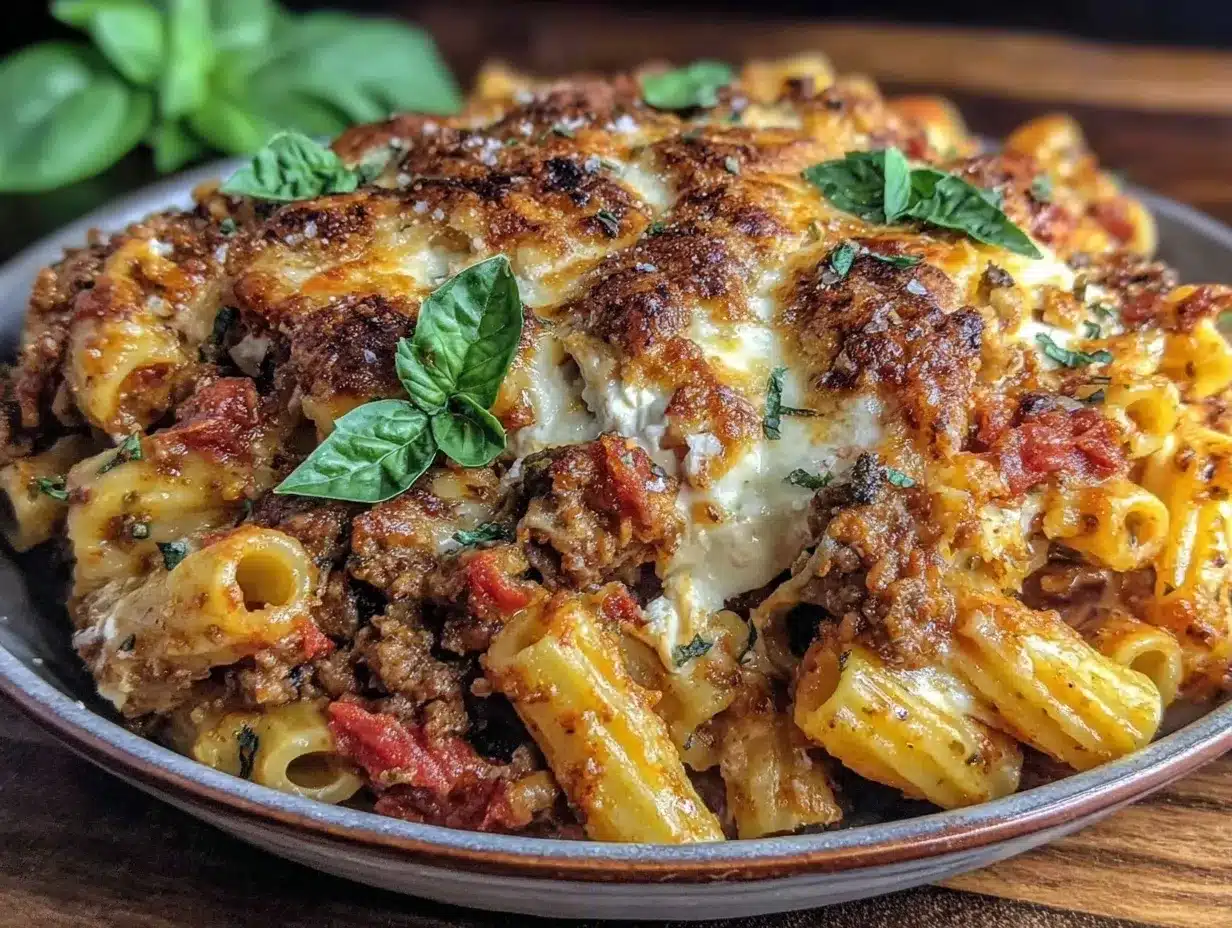 Gluten-Free Baked Ziti: Smoked Pasta Recipe 4 smoked gluten-free baked ziti preparation steps