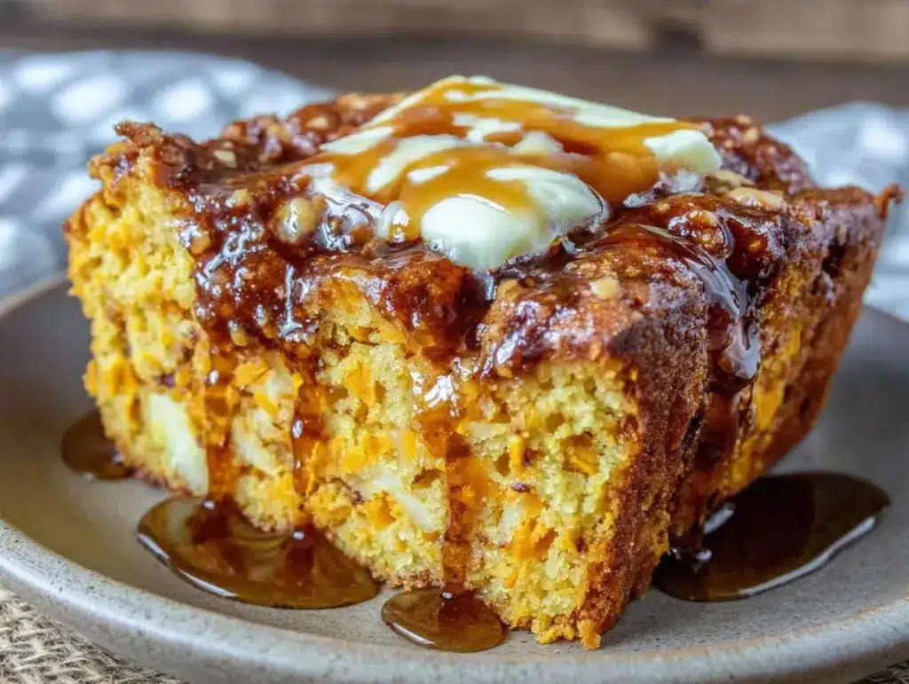 smoked sweet potato cornbread - featured image