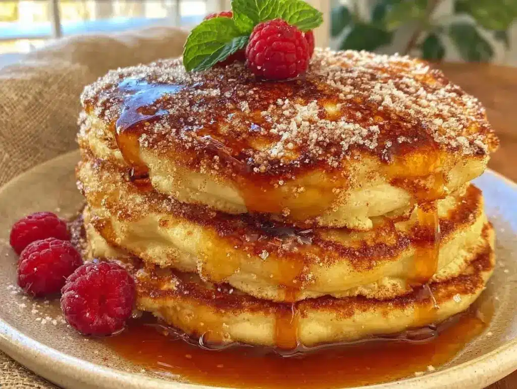 Sourdough Discard Cinnamon Sugar Pancakes - featured image