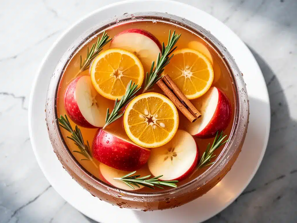 Spiked Apple Cider Punch: Best 4-Ingredient Bourbon Game Day Drink 4 spiked apple cider punch preparation steps