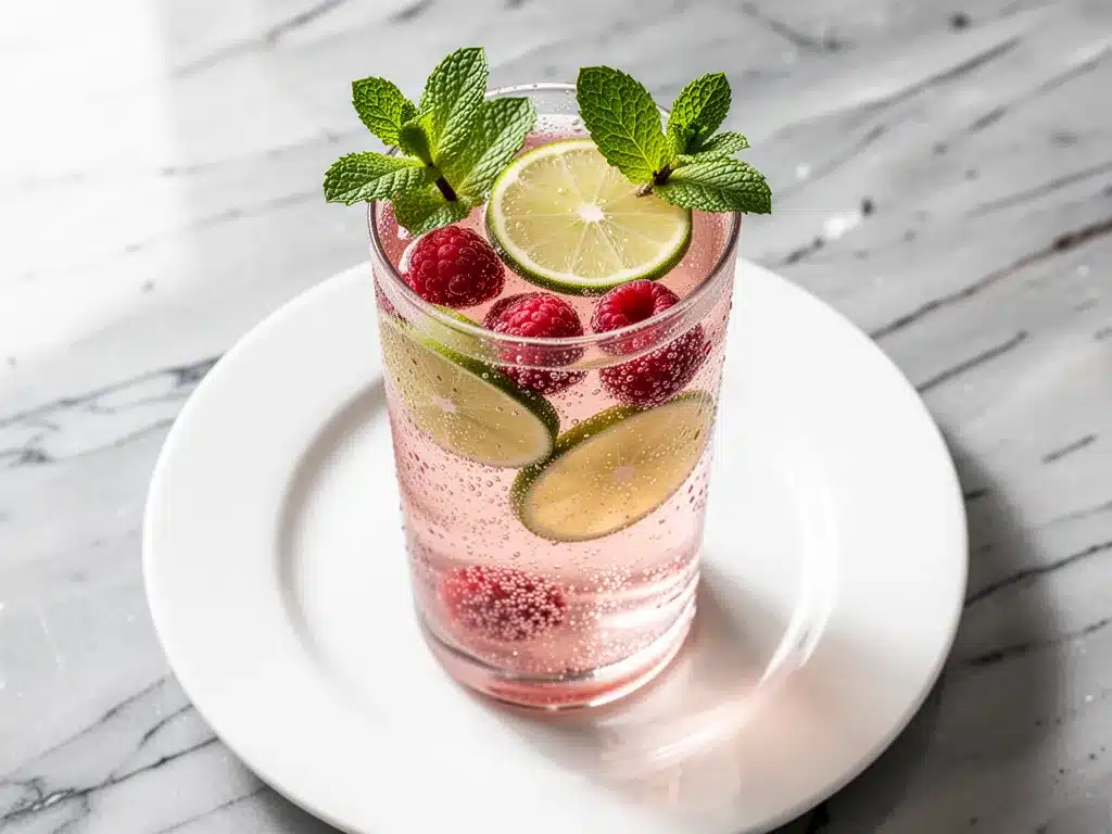 Sugar-Free Raspberry Lime Sparkler: Best Summer Drink 4 Sugar-Free Raspberry Lime Sparkler preparation steps