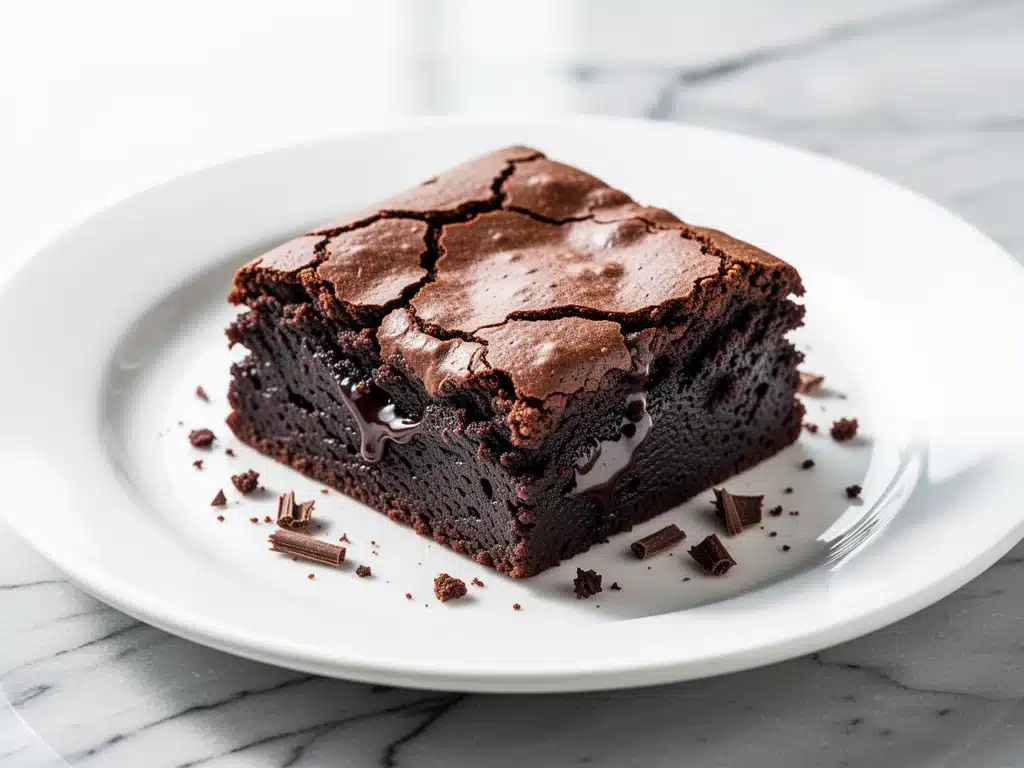 ultra-fudgy one-bowl brownies - featured image