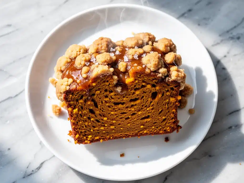 Ultra-Moist Pumpkin Bread with Salted Maple Streusel 4 ultra-moist pumpkin bread preparation steps
