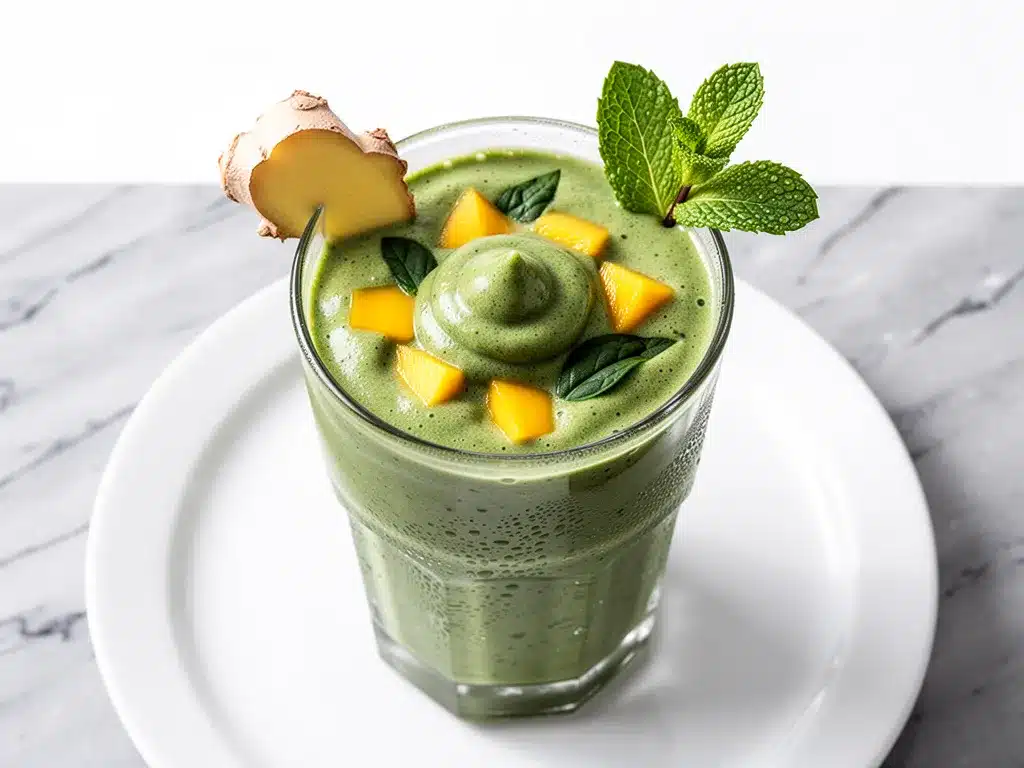 Ultra-Thick Green Detox Smoothie: 5-Min Healthy Breakfast 4 Ultra-Thick Green Detox Smoothie preparation steps