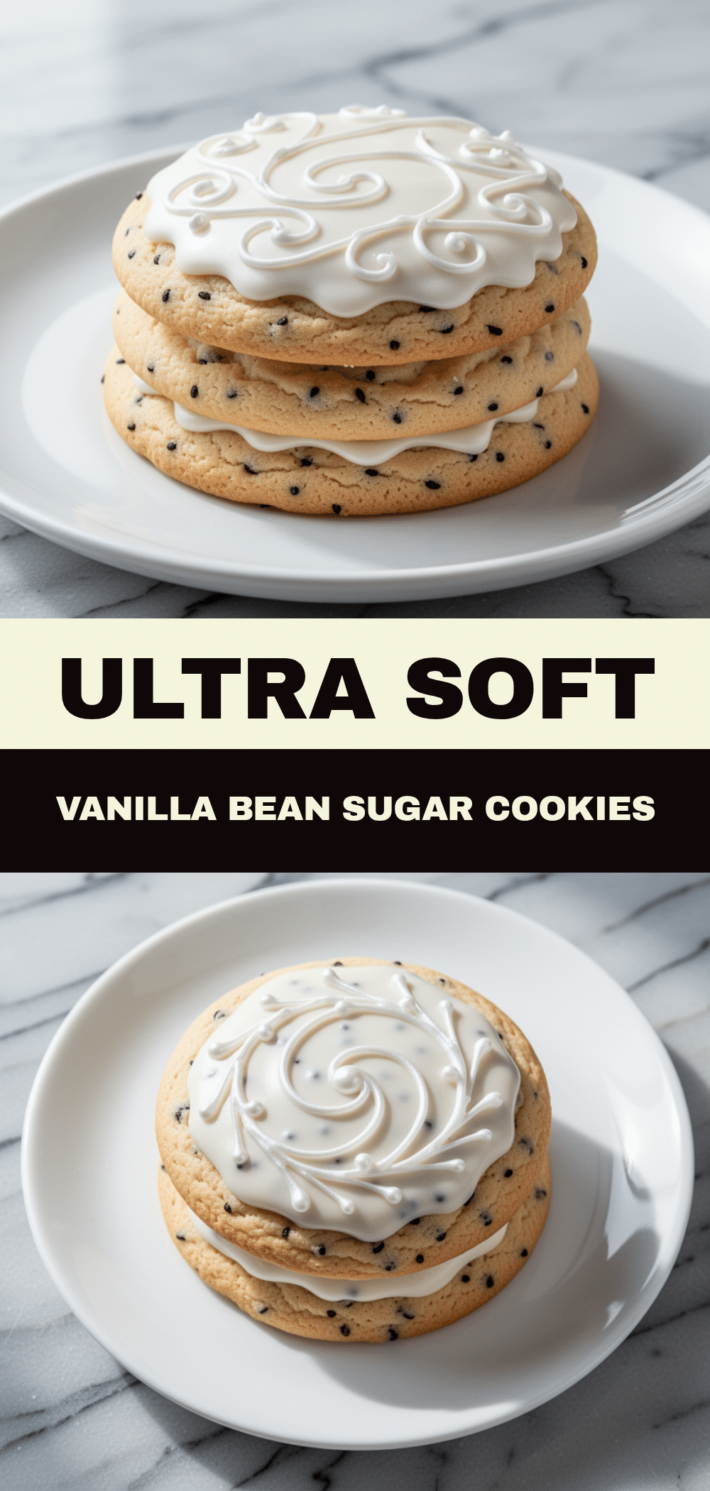 Ultra Soft Vanilla Bean Sugar Cookies: 5-Step Easy Royal Icing 5 vanilla bean sugar cookies recipe