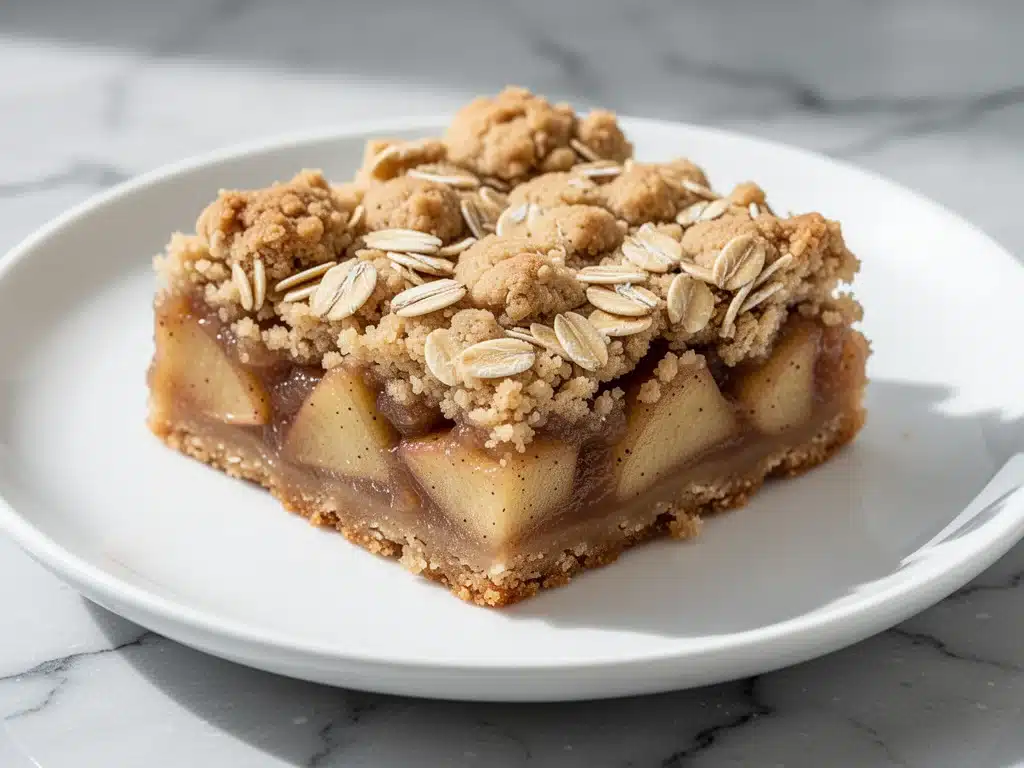 vegan apple cinnamon crumble bars - featured image