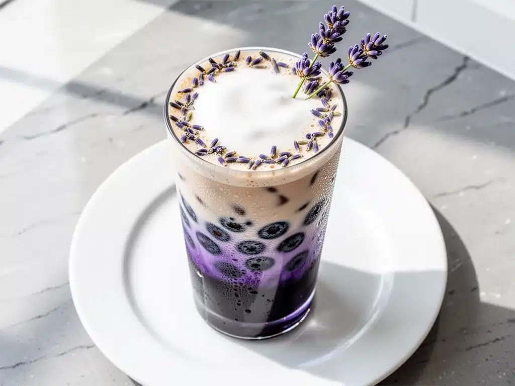 Vegan Blueberry Lavender Oat Milk Latte: 5-Min Cozy Morning Drink 4 vegan blueberry lavender oat milk latte preparation steps