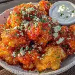 vegan buffalo cauliflower bites - featured image