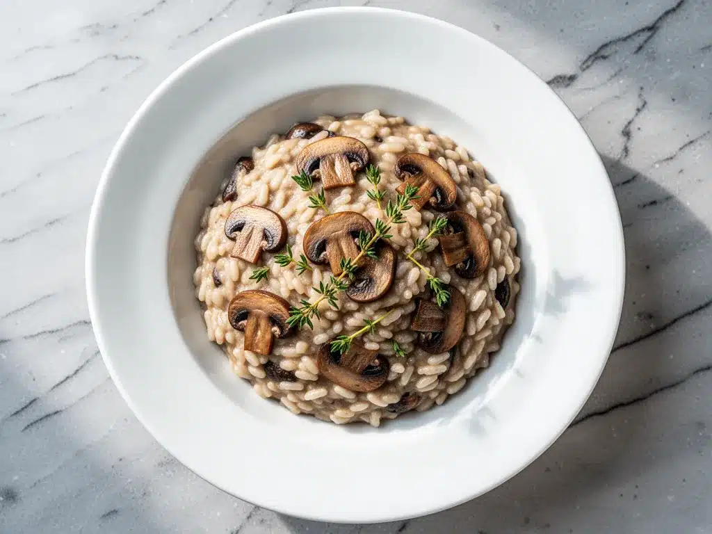 Vegan One-Pot Creamy Mushroom Risotto: Easy Weeknight Dinner 4 vegan one-pot creamy mushroom risotto preparation steps