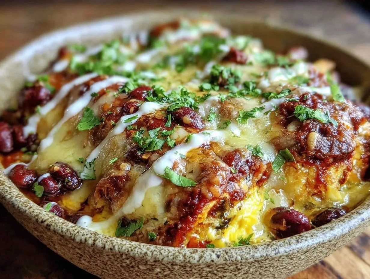 Vegetarian Black Bean Enchilada Casserole: The 5-Ingredient Meal 4 vegetarian black bean enchilada casserole preparation steps